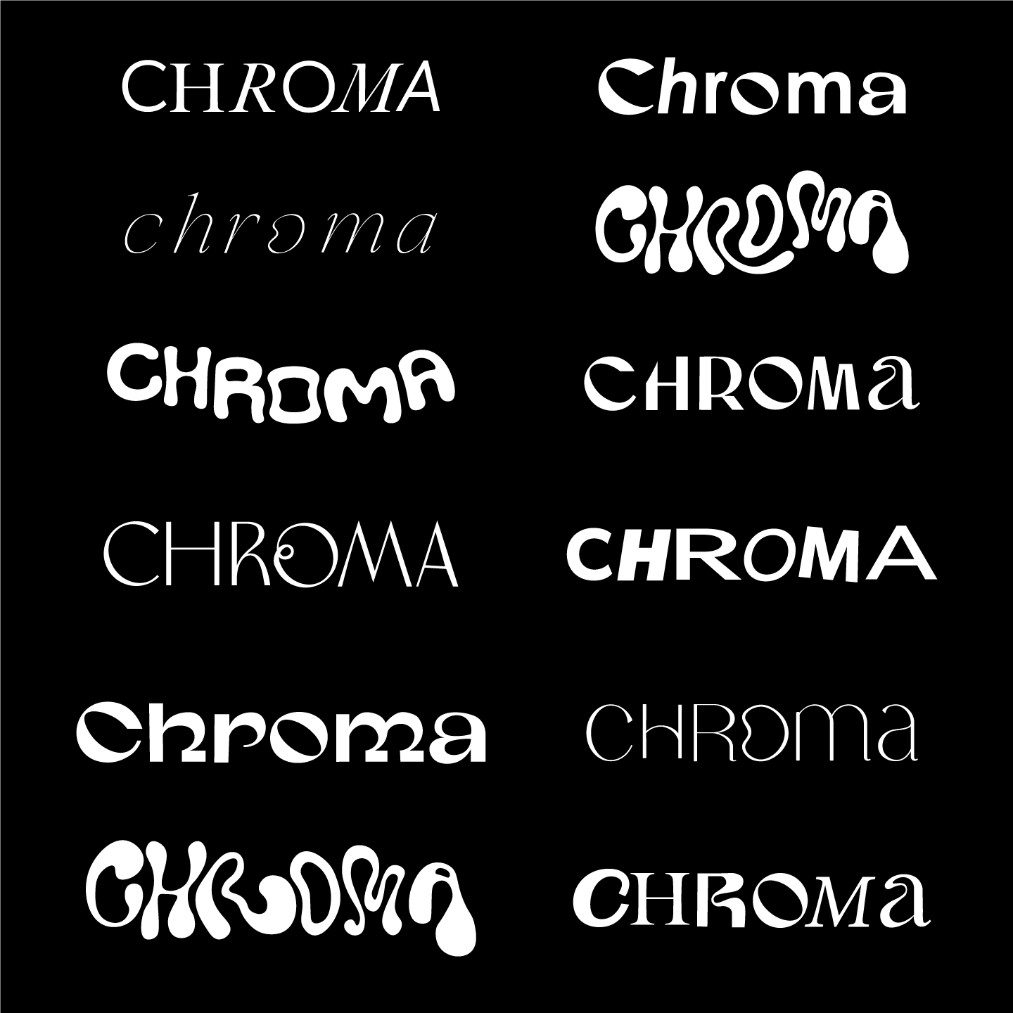 Chroma Case Study Logo Exploration