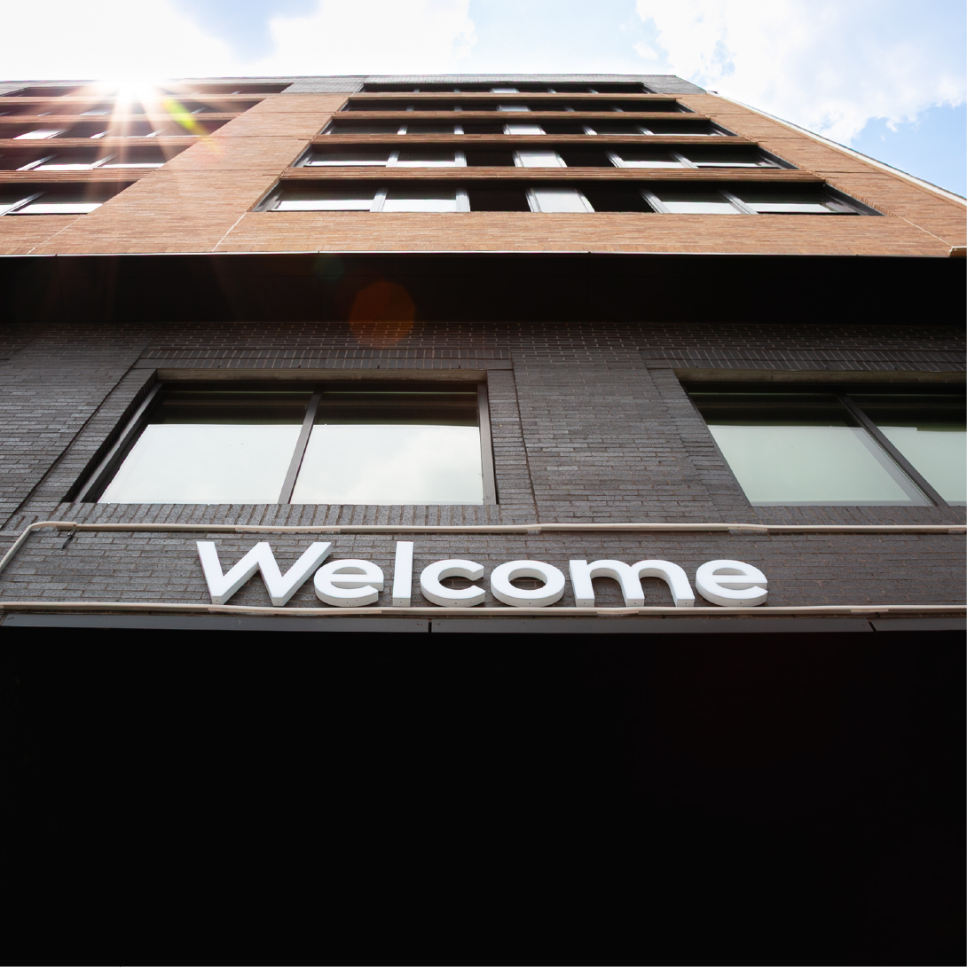 Hotel Celare Welcome Signage