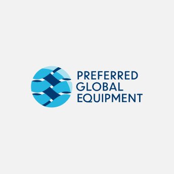The Preferred Global Equipment logo on a gray background